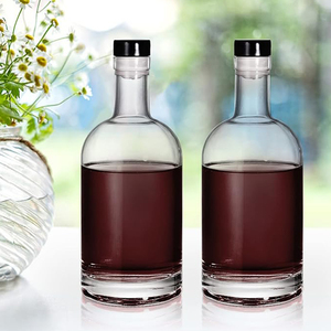 Nhà Máy Giá rõ ràng Glass chống trượt dưới Vodka rượu chai với nút chai cho liquo - Product Image 4