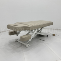 Table de massage électrique inclinable et lit de beauté réglable en hauteur avec cadre métallique – Mobilier de salon moderne et luxueux pour usage commercial