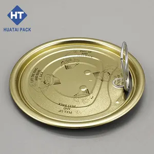 Atacado Metal Pode Tampas Hot Sale 165mm Tinplate Fácil Open End Tampa Tin Can Caps