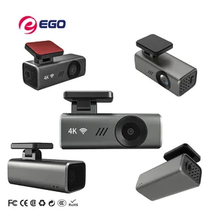 Salpicadero con cámara de visión nocturna para coche, Dashcam 4K, electrónica automática, 145 grados, Dvr, 12V, WIFI
