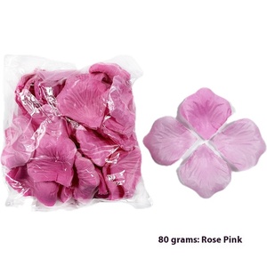 批发100件无纺布仿真玫瑰花瓣婚房装饰人造花用品 - Product Image 6