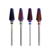 Accessoires d'art des ongles petit foret à ongles en carbure moyen en acier au tungstène foret à ongles volcan pour manucure ensemble de pédiucre