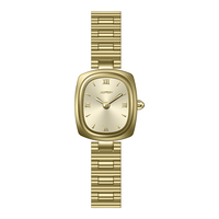Montre analogique à quartz vintage rétro avec cadran carré et bracelet en acier inoxydable de luxe, design unique et tendance pour femmes