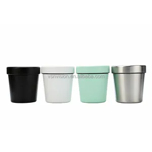 Factory Price Stainless Steel Ice Cream Cooler 304 Stainless Steel Pint Container China Pint Cup