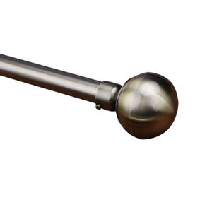 Cheap Curtain <strong>Pipe</strong> Rod Curtain Poles Adjustable Brass Double Curtain Rod - Product Image 4