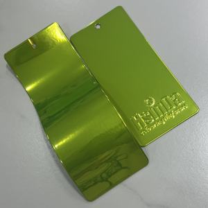 ภาพลวงตาสีเขียวแอปเปิ้ลเมทัลลิคโครเมี่ยมผงเคลือบสีเขียวมะนาว - Product Image 5