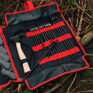 Piquet de tente en acier pour extérieur, 20 cm, renforcé, pour camping et alpinisme, avec marteau inclus - Product Image 4