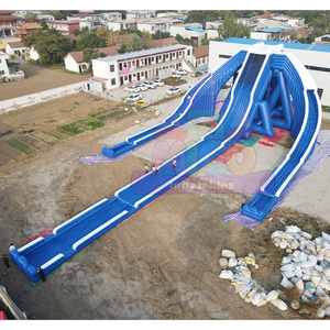 <span class=keywords><strong>Toboggan</strong></span> aquatique gonflable extérieur jaune <span class=keywords><strong>XXL</strong></span> personnalisé à double piste, certifié CE, usage commercial, en PVC - Product Image 5
