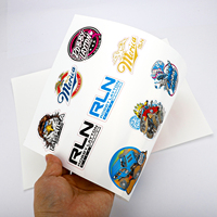 Papier Autocollant A4 A3 Mat Brillant Imprimable PET Vinyle Avec Support Plastique Transparent pour Imprimante Jet d'Encre