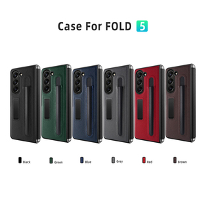 Kinh Doanh Phong Cách Bản Lề TPU Chủ Bút Trường Hợp Bì<span class=keywords><strong>a</strong></span> Đối Với Samsung Z Gấp <span class=keywords><strong>5</strong></span> Sang Trọng PU Da Điện Thoại Trường Hợp Mềm Trường Hợp Với Chủ - Product Image 2