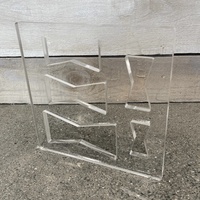 Gabarits de fraisage sur mesure pour le travail du bois, 12 pouces, style cadrans de montre circulaires, modèle 2, en acrylique