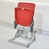 Banc de stade VIP pliable en plastique PP avec siège relevable et amortisseur anti-vibrations fixé sur rail ZS-QF01-L
