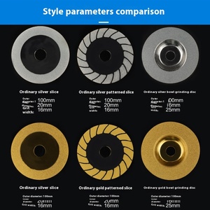 Haute dureté 100mm émeri verre diamant carrelage meulage roues à lamelles couture brasage <span class=keywords><strong>tranche</strong></span> roue de coupe - Product Image 2