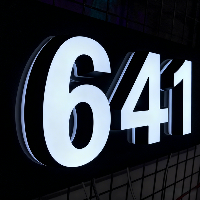 Light up Letters 3D Logo Signage Custom LED Sign Light Frontlit Letters for Retail Store Business Logo
