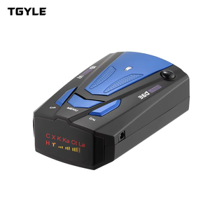 Détecteur de radar de voiture V7 avec alerte vocale et affichage LED 16 bandes, détection à 360 degrés, compatible anglais et russe - Product Image 1