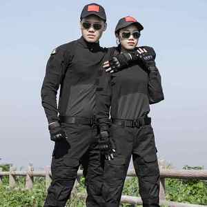 Abito tattico resistente da istruttore estivo traspirante con maniche corte mimetiche mimetiche - Product Image 6