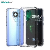Funda transparente fina a prueba de golpes para teléfono móvil, cubierta trasera de TPU con logotipo personalizado para Nokia 3,4