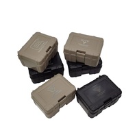 Boîte de rangement tactique rigide en plastique, antichoc, pour outils tactiques d'extérieur, boîte de protection robuste à coque dure