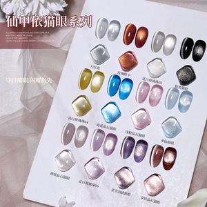 Esmalte de <span class=keywords><strong>Uñas</strong></span> en Gel UV Efecto Ojo de Gato 2026, Nuevas Bombillas LED Pequeñas para Secado y Refuerzo, Estilo Francés, Larga Duración, Logotipo Personalizado - Product Image 2