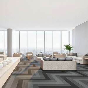 Alfombra Modular de Lujo Extraíble de 25*100cm, Material de Nailon con Reverso de PVC para Oficina - Product Image 1
