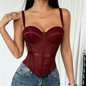Très populaire, respirant, <span class=keywords><strong>sexy</strong></span>, soutien-gorge, corsets et hauts noirs et blancs pour la confection de robes de bal et de mariée - Product Image 6