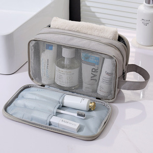 Nouvelle trousse de toilette portable style Wabi Sabi pour articles humides et secs, trousse de voyage, sac de rangement pour cosmétiques, trousse à maquillage portable - Product Image 5