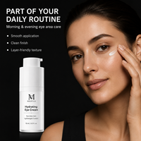 Crème Hydratante Contour des Yeux MEIZCOS à l'Acide Hyaluronique, Niacinamide et Panthénol – Soin Quotidien Léger pour une Texture Lisse