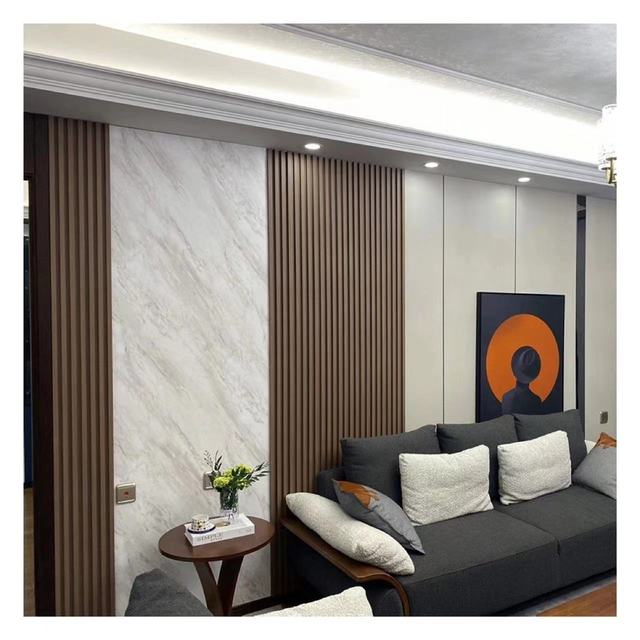 Hot Sale Modern Interior 3d Fluted Wpc Wall Panels for Wall or Ceiling and Indoor TV Background Wall Pvc Covering Panel Boards