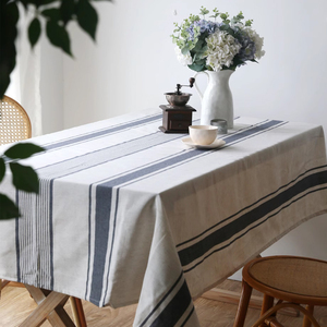 Tovaglia da Cucina in Cotone, Lavabile in Lavatrice, Riutilizzabile, con Righe <span class=keywords><strong>Grandi</strong></span>, per Uso Ripetuto - Product Image 1