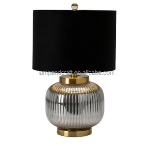 Vase en céramique fait main, lampe de bureau pour hôtel avec base en marbre, pour hall d'hôtel, chambre d'hôtel, salon, chambre à coucher - Product Image 2