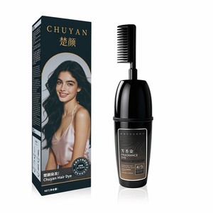 CHU·YAN Champú Tinte para el Cabello a Base de Hierbas Sin Amoníaco - Coloración Permanente a Base de Plantas Orgánicas para Cuero Cabelludo Sensible, Brillo Duradero - Product Image 6