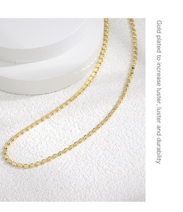 High-End Trendy 18K Gold Plated Claw Setting Necklace with Diamond and Zircon Beads for Weddings and Parties Made of Brass - Product Image 2