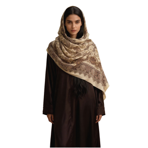 Vintage Cotton Stoles Soft Premium Breathable Skin-Friendly Head <b>Wraps</b> Muslim Women Floral Modal Long <b>Shawl</b> Scarf 180*80cm - Product Image 1