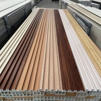 Panneau mural en fibre de bambou en bois et plastique imperméable à l'eau 780 g/mètre 3M bâtiment cannelé 3D PVC WPC panneaux intérieurs fond décoratif