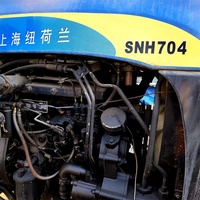Tracteur agricole d'occasion de 70 chevaux, prix bas, 4 roues motrices, petit tracteur à roues SNH704