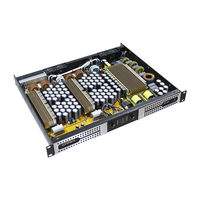 Amplificateur haute puissance 1U classe D (PFC-410 de carte) coque en aluminium 8 OHMS pour systèmes de haut-parleurs de concert