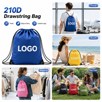 Sac à dos à cordon personnalisé avec logo, en nylon imperméable, pour la gym, le sport, les activités de plein air, les voyages