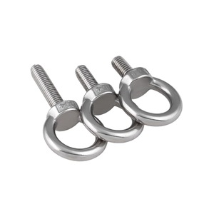 304 Stainless Steel Eye Bolts M6 M8 M10 With Ring DIN580 Grade A For Lifting - Product Image 1