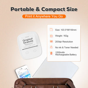 Nouvelle conception, mini imprimante thermique portable de 2 pouces pour ESC/POS, imprimante de reçus <span class=keywords><strong>mobile</strong></span> de 58 mm, sans fil, portable, Android, en stock - Product Image 4