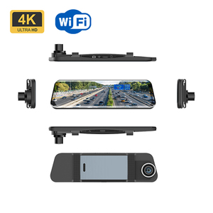 4G GPS 9.66 inch màu đen GPS Dashcam Xe DVR gương Dash Cam phía trước phía sau 4K 1080P Độ Phân giải 4K + 1080P HD 1080p Video màn hình cảm ứng - Product Image 6