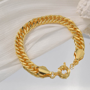 luxe polished chunky cuban curved uniform eye catching unisex <b>copper</b> factory <b>bracelets</b> - Product Image 3