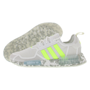Adidas NMD R1 Sneakers sportive uomo di alta qualità taglia 9 bianco nuvola/giallo solare/nuvola bianca estate maglia/suola EVA - Product Image 1