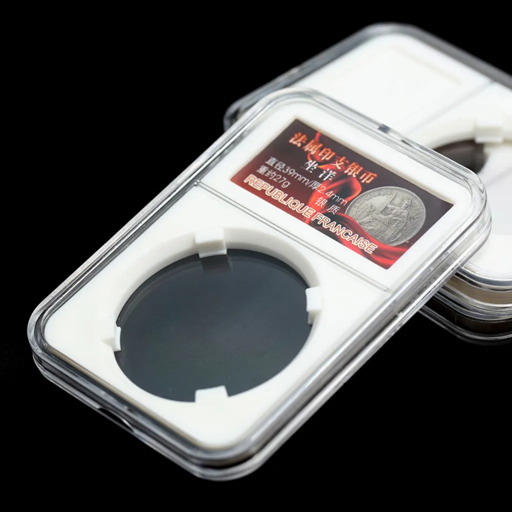Porte-monnaie en acrylique transparent, 40mm, Durable, montage Direct, Capsule pour pièce d'aigle en argent américain de 1oz