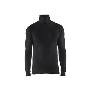 BLAKLADER - 489117059900XL Ropa interior Top WARM 50% Merino con cremallera Black - EAN 7330509213322 ROPA INTERIOR TÉRMICA - Product Image 1