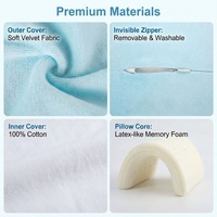 Oreiller pour enfants en mousse à mémoire de forme en forme d'ours Lianda OEM ODM MB-018, logo personnalisé, soutien de la tête, 3-6 ans, fabrication en usine