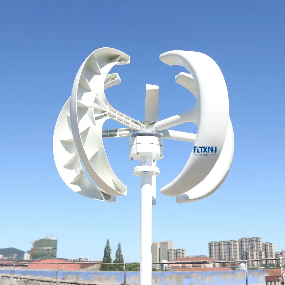 Ветряная Турбина нового дизайна, 1000 Вт, 12 В, 24 В, Красная вертикальная ось, 1 кВт, 2 кВт, 3 кВт, 5 кВт, ветрогенератор на продажу