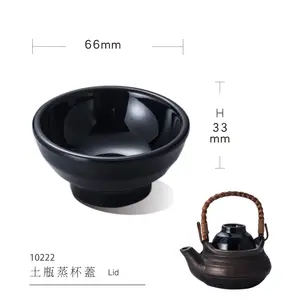 Factory Direct Melamine High Quality Black Mini Round Appetizer Bowl For Household Restaurant