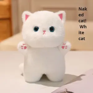 Usine directe 20cm poupée en peluche mignon bavoir <span class=keywords><strong>chat</strong></span> compagnon de bureau pour filles couette avec remplissage en coton PP cadeau parfait pour les enfants - Product Image 5