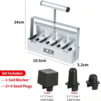 KZR - Machine manuelle en acier pour la fabrication de blocs de terre et le compactage du sol, idéale pour le jardinage (provenance Zhejiang)