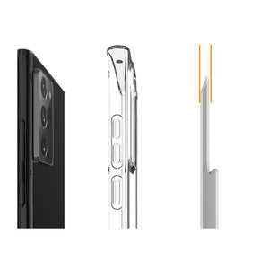 [pluslook] Étui Jellhard transparent antichoc hybride avec poignée latérale en TPU et coque arrière rigide en PC pour une protection quotidienne - Product Image 4